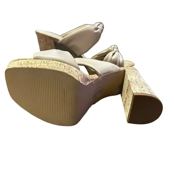 Charles by Charles David INTUIT SANDAL Platform Chunky Heel Nude Women’s 7 New - Picture 4 of 8